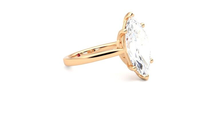 Taylor & Hart Hope Marquise Engagement Ring 360 degree image 7