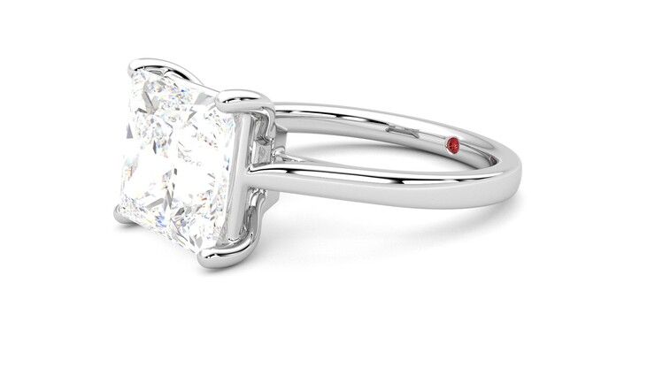 Taylor & Hart Hope Princess Engagement Ring 360 degree image 23