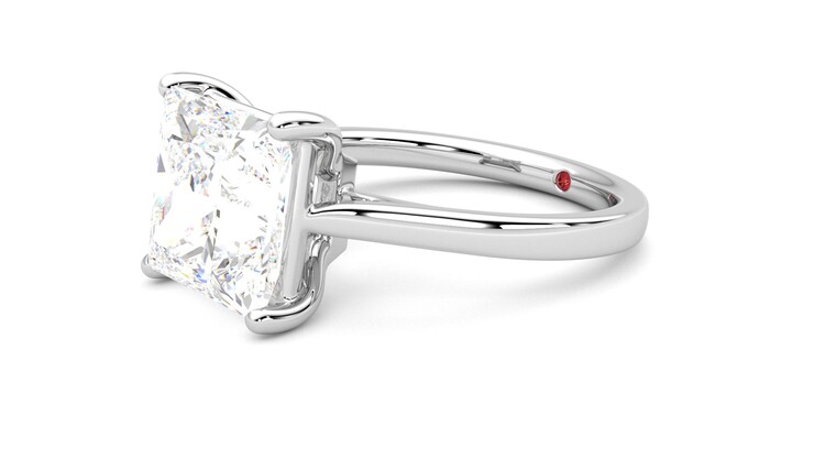 Taylor & Hart Hope Princess Engagement Ring 360 degree image 23