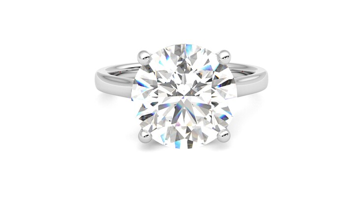 Taylor & Hart Hope Round Engagement Ring 360 degree image 1