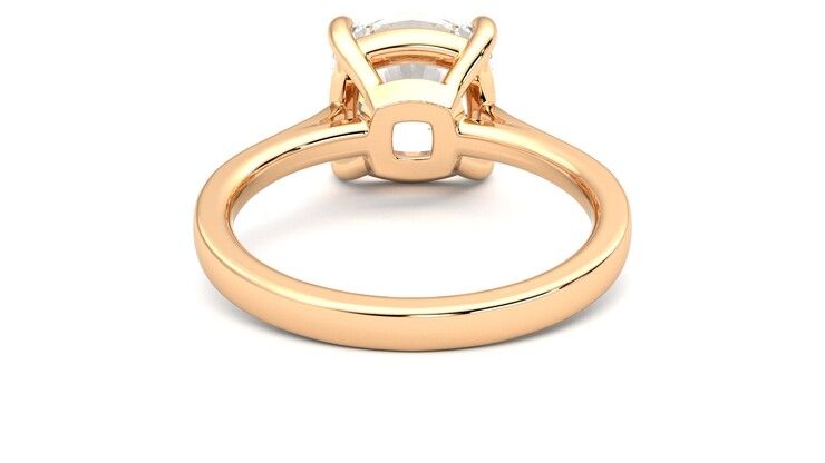 Taylor & Hart Hope Cushion Engagement Ring 360 degree image 15