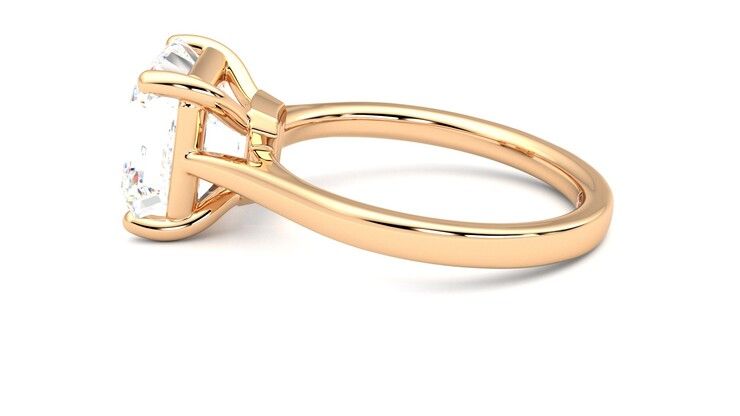 Taylor & Hart Hope Asscher Engagement Ring 360 degree image 20