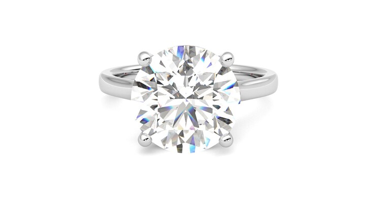Taylor & Hart Hope Round Engagement Ring 360 degree image 29