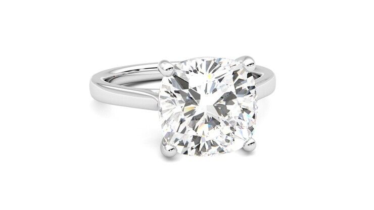 Taylor & Hart Hope Cushion Engagement Ring 360 degree image 3