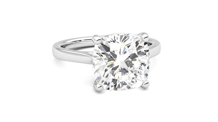 Taylor & Hart Hope Cushion Engagement Ring 360 degree image 3