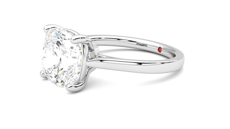 Taylor & Hart Hope Cushion Engagement Ring 360 degree image 23