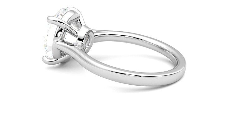 Taylor & Hart Hope Round Engagement Ring 360 degree image 19