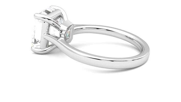 Taylor & Hart Hope Asscher Engagement Ring 360 degree image 19