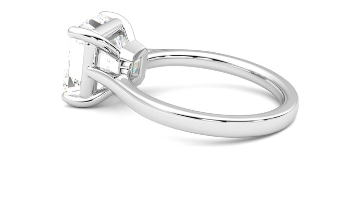 Taylor & Hart Hope Asscher Engagement Ring 360 degree image 19