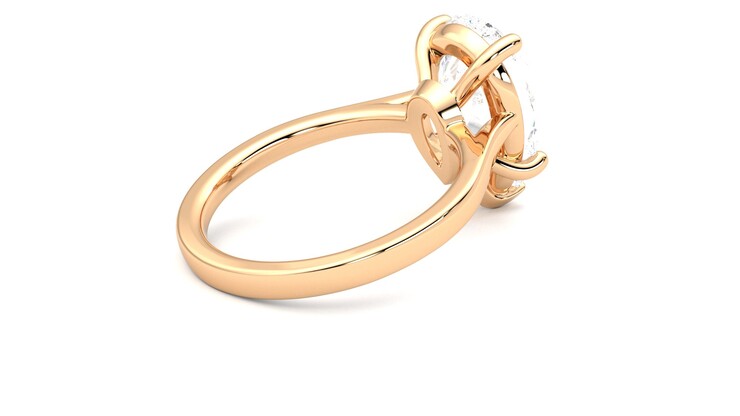 Taylor & Hart Hope Pear Engagement Ring 360 degree image 12