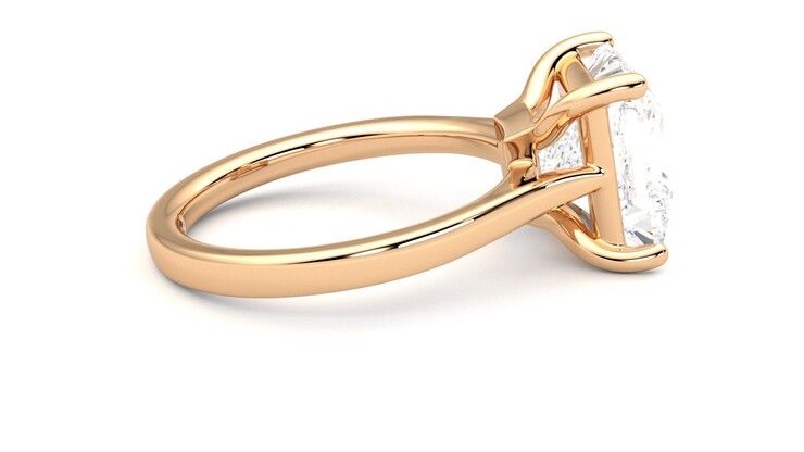 Taylor & Hart Hope Princess Engagement Ring 360 degree image 10