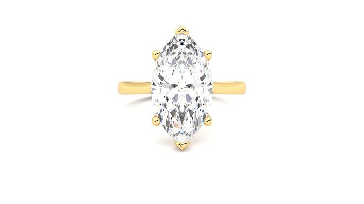 Taylor & Hart Hope Marquise Engagement Ring 360 degree image 0
