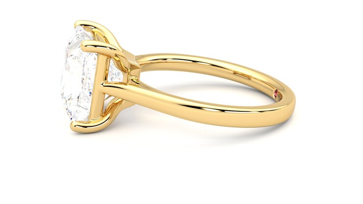 Taylor & Hart Hope Princess Engagement Ring 360 degree image 21