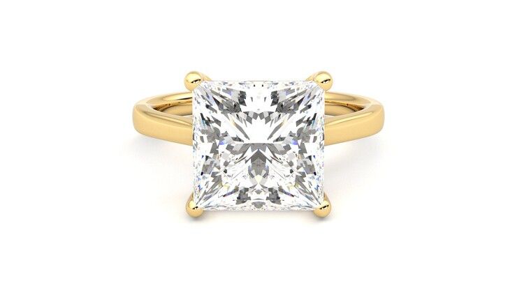 Taylor & Hart Hope Princess Engagement Ring 360 degree image 0