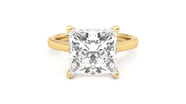 Taylor & Hart Hope Princess Engagement Ring 360 degree image 0