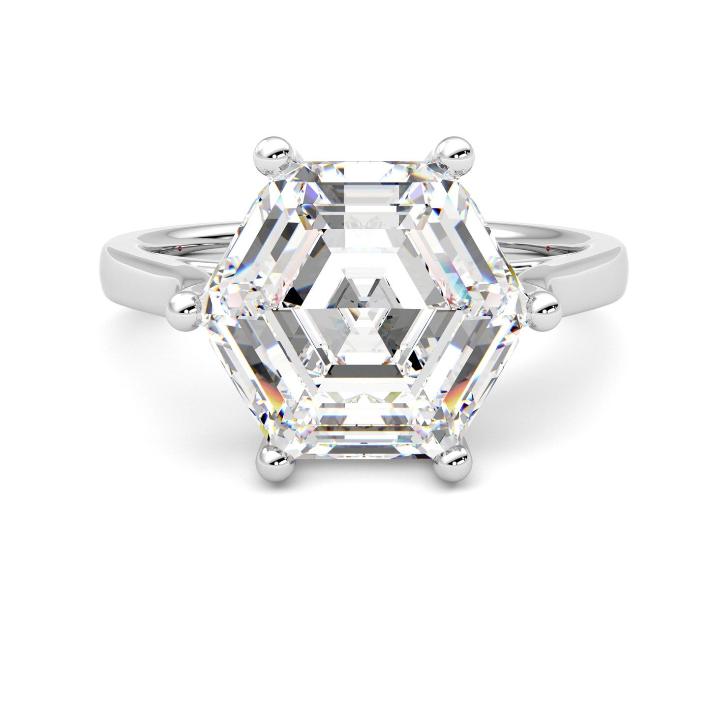 Taylor & Hart Hope Hexagonal Engagement Ring 0