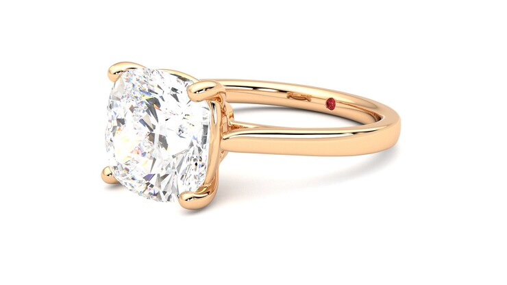 Taylor & Hart Hope Cushion Engagement Ring 360 degree image 24