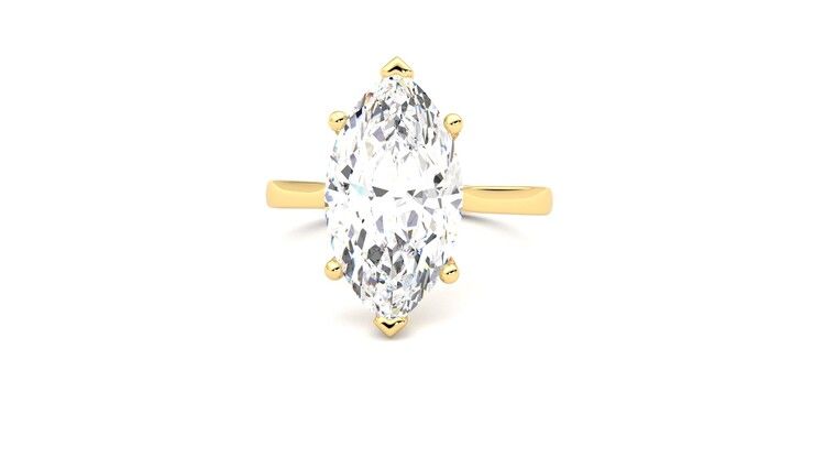 Taylor & Hart Hope Marquise Engagement Ring 360 degree image 28