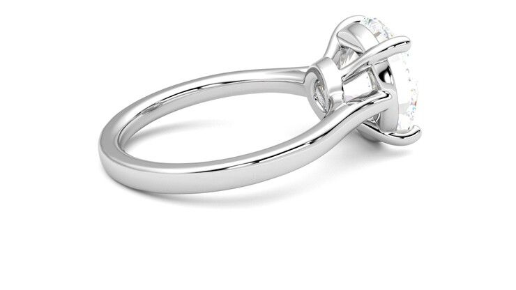 Taylor & Hart Hope Round Engagement Ring 360 degree image 11