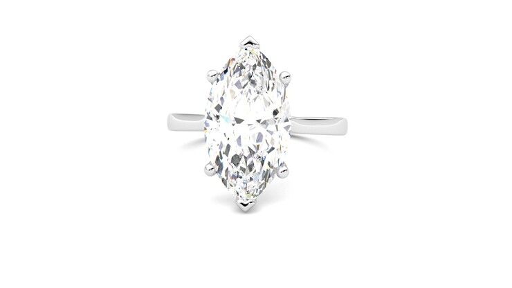Taylor & Hart Hope Marquise Engagement Ring 360 degree image 28