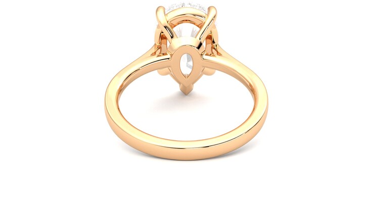 Taylor & Hart Hope Pear Engagement Ring 360 degree image 15