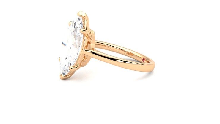 Taylor & Hart Hope Marquise Engagement Ring 360 degree image 22