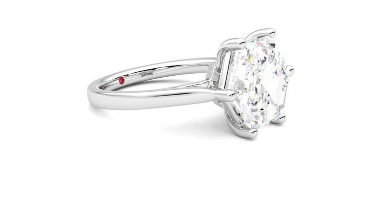 Taylor & Hart Hope Hexagonal Engagement Ring 360 degree image 7