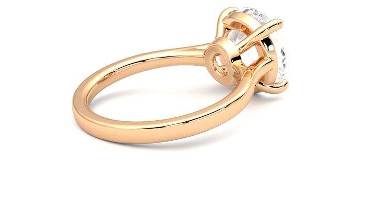 Taylor & Hart Hope Round Engagement Ring 360 degree image 12
