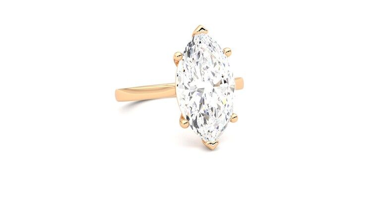 Taylor & Hart Hope Marquise Engagement Ring 360 degree image 4