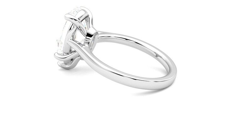 Taylor & Hart Hope Pear Engagement Ring 360 degree image 19