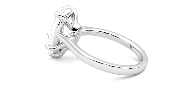 Taylor & Hart Hope Pear Engagement Ring 360 degree image 19
