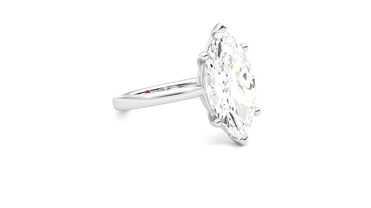 Taylor & Hart Hope Marquise Engagement Ring 360 degree image 6