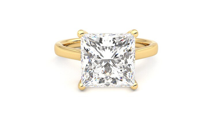 Taylor & Hart Hope Princess Engagement Ring 360 degree image 1