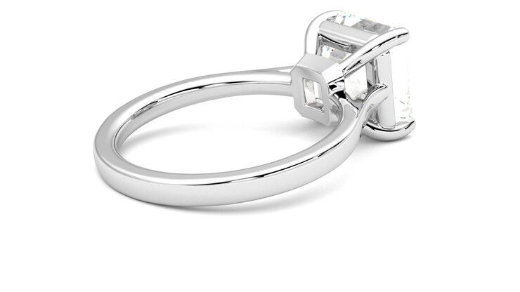 Taylor & Hart Hope Asscher Engagement Ring 360 degree image 12