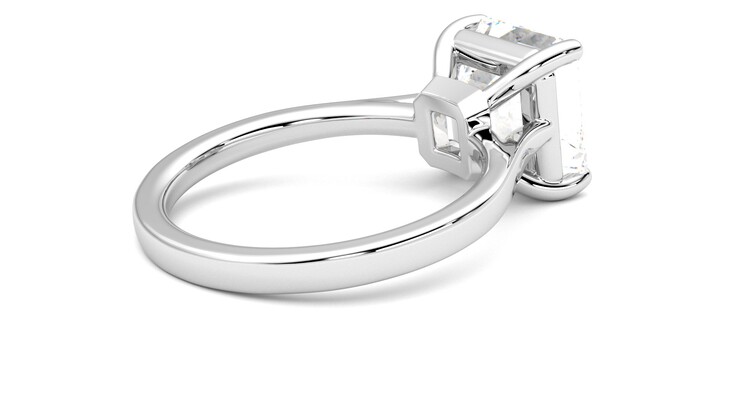 Taylor & Hart Hope Asscher Engagement Ring 360 degree image 12