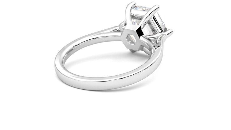 Taylor & Hart Hope Hexagonal Engagement Ring 360 degree image 13