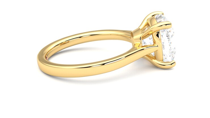 Taylor & Hart Hope Cushion Engagement Ring 360 degree image 10