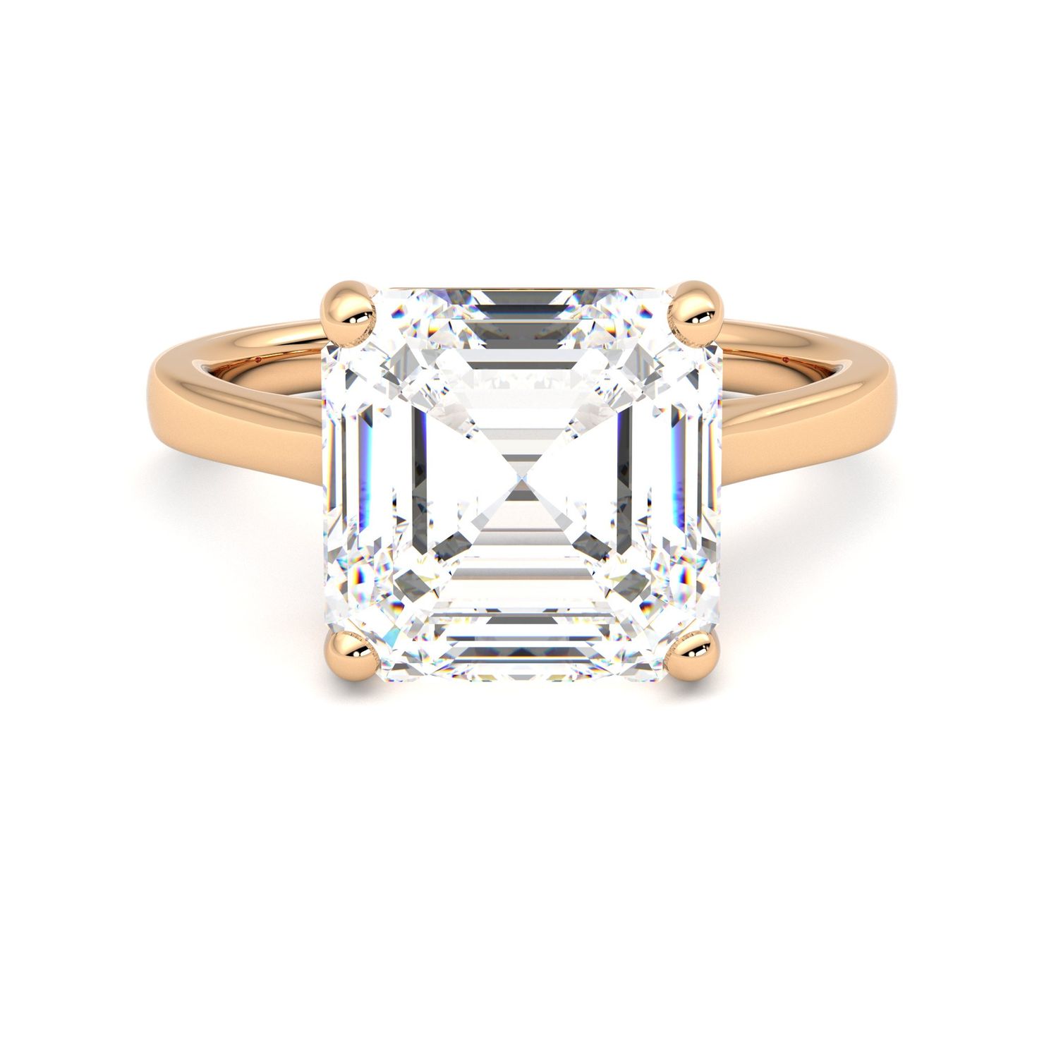 Taylor & Hart Hope Asscher Engagement Ring 0