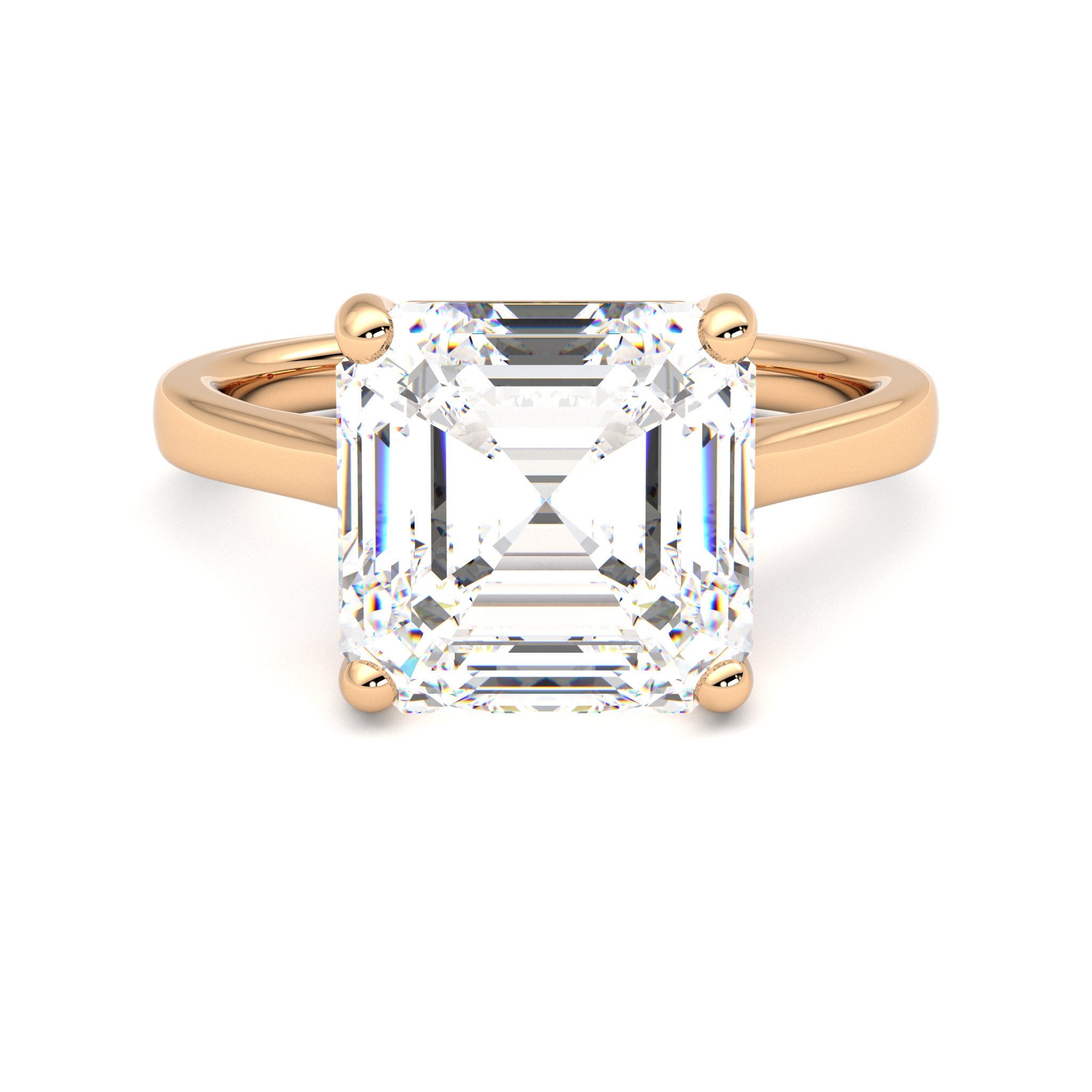Taylor & Hart Hope Asscher Engagement Ring 0