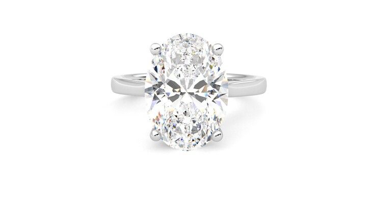 Taylor & Hart Hope Oval Engagement Ring 360 degree image 29
