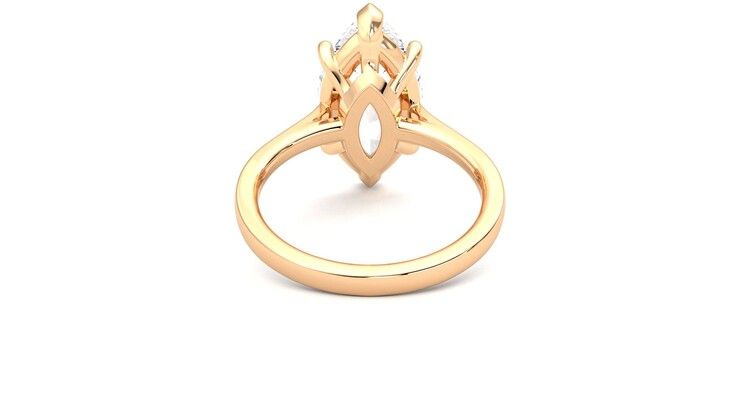 Taylor & Hart Hope Marquise Engagement Ring 360 degree image 15