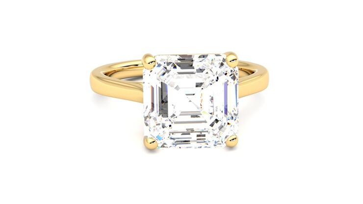 Taylor & Hart Hope Asscher Engagement Ring 360 degree image 2