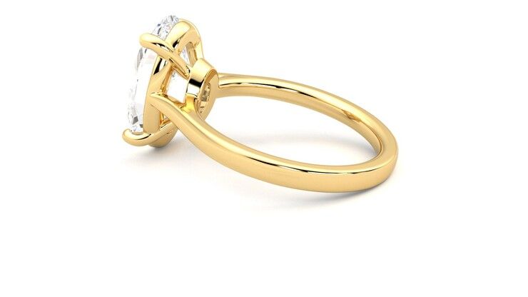 Taylor & Hart Hope Oval Engagement Ring 360 degree image 19