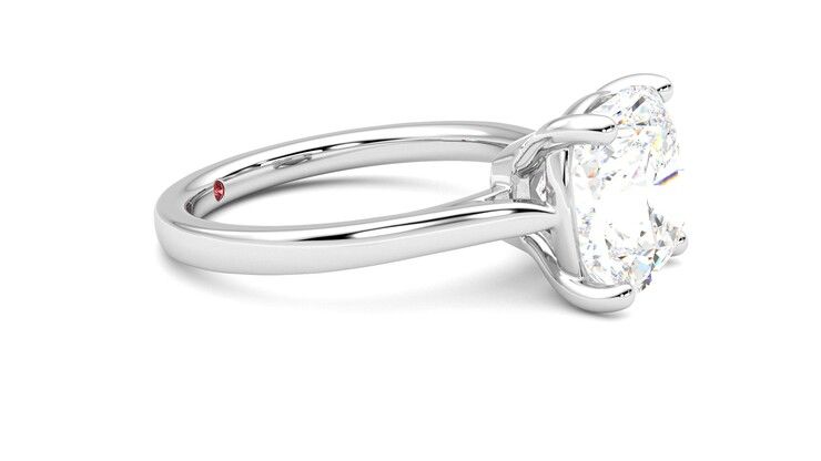 Taylor & Hart Hope Cushion Engagement Ring 360 degree image 8