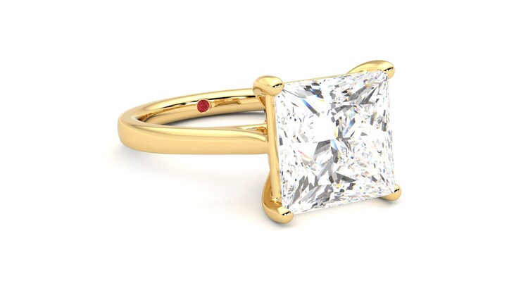 Taylor & Hart Hope Princess Engagement Ring 360 degree image 5