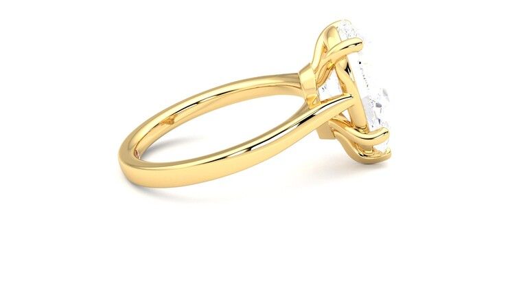 Taylor & Hart Hope Pear Engagement Ring 360 degree image 10