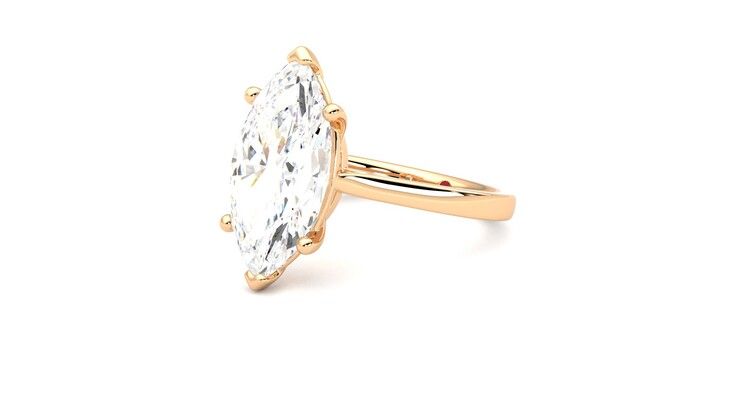 Taylor & Hart Hope Marquise Engagement Ring 360 degree image 24