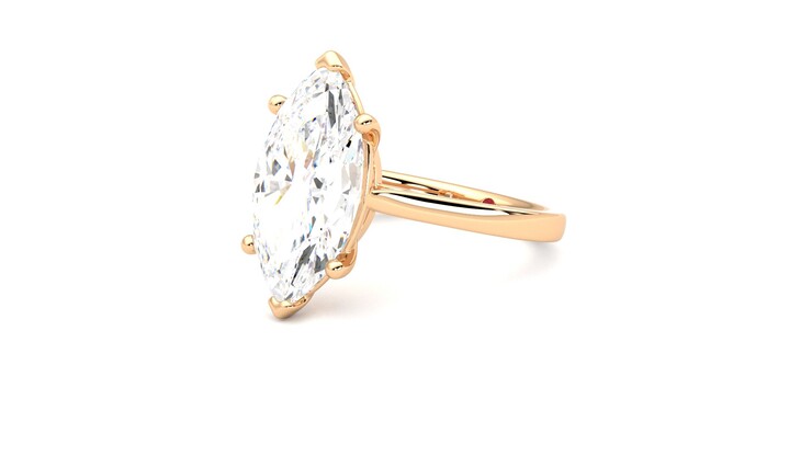Taylor & Hart Hope Marquise Engagement Ring 360 degree image 24