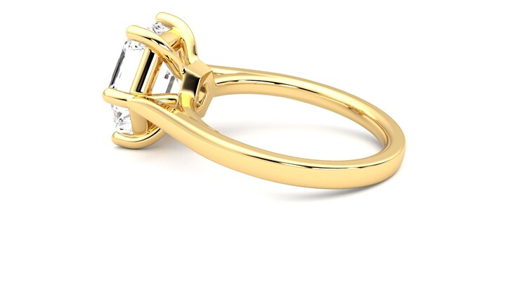 Taylor & Hart Hope Hexagonal Engagement Ring 360 degree image 19