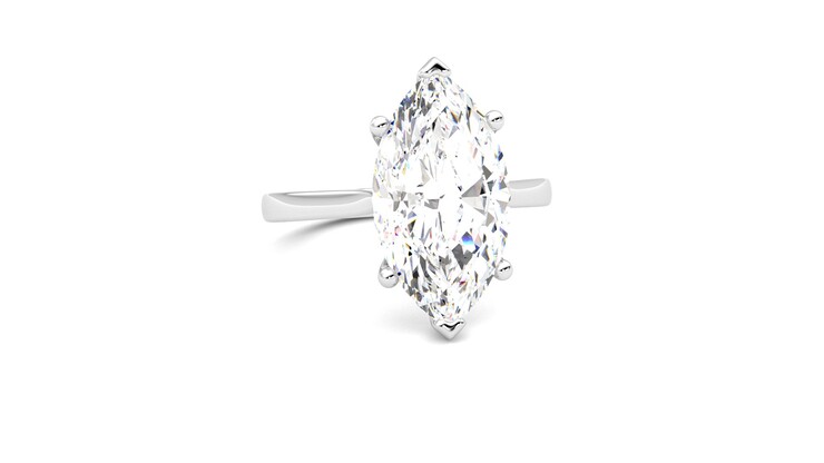 Taylor & Hart Hope Marquise Engagement Ring 360 degree image 3